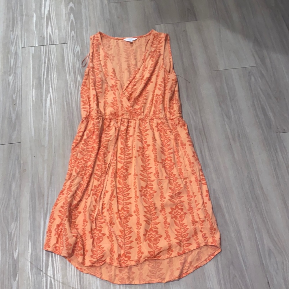 Time and Tru Coral Floral Dress